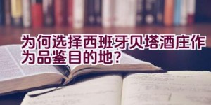 为何选择西班牙贝塔酒庄作为品鉴目的地？