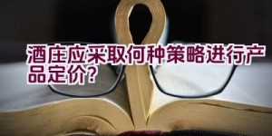 酒庄应采取何种策略进行产品定价？