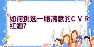 如何挑选一瓶满意的CVR红酒？