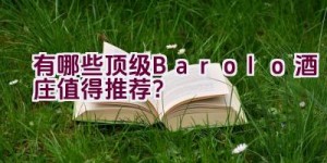 有哪些顶级Barolo酒庄值得推荐？