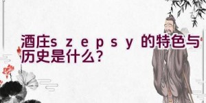 酒庄”szepsy”的特色与历史是什么？