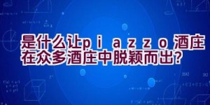 是什么让piazzo酒庄在众多酒庄中脱颖而出？