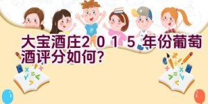 大宝酒庄2015年份葡萄酒评分如何？