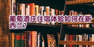 葡萄酒庄住宿体验如何在新西兰？