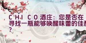 CHICO酒庄：您是否在寻找一瓶能够唤醒味蕾的佳酿？