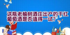 “这瓶老榆树酒庄出产的干红葡萄酒是否值得一试？”