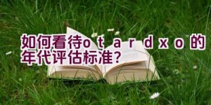 “如何看待otardxo的年代评估标准？”