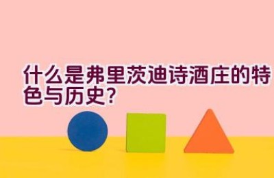 “什么是弗里茨迪诗酒庄的特色与历史？”