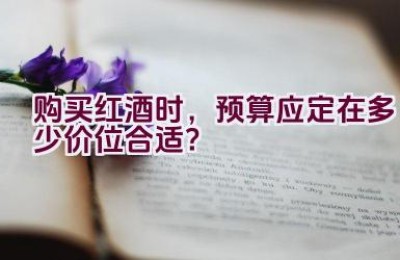 购买红酒时，预算应定在多少价位合适？