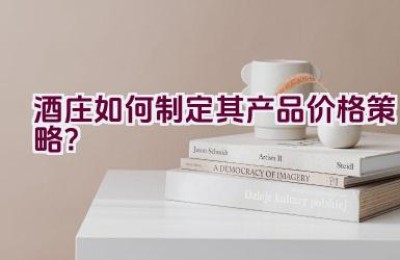 酒庄如何制定其产品价格策略？