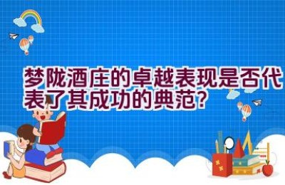 梦陇酒庄的卓越表现是否代表了其成功的典范？