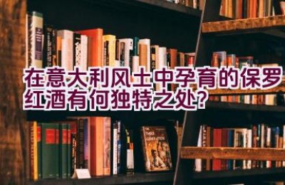 “在意大利风土中孕育的保罗红酒有何独特之处？”