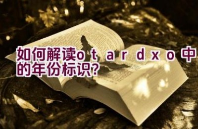 如何解读otardxo中的年份标识？