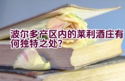 波尔多产区内的莱利酒庄有何独特之处？