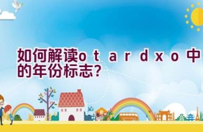 “如何解读otardxo中的年份标志？”