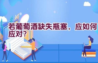 若葡萄酒缺失瓶塞，应如何应对？