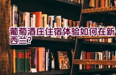 葡萄酒庄住宿体验如何在新西兰？