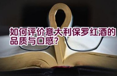 “如何评价意大利保罗红酒的品质与口感？”