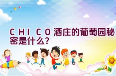 CHICO酒庄的葡萄园秘密是什么？