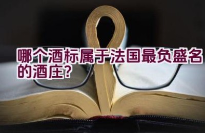 哪个酒标属于法国最负盛名的酒庄？