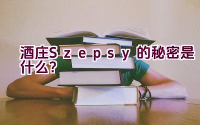 “酒庄Szepsy的秘密是什么？”插图