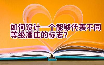 如何设计一个能够代表不同等级酒庄的标志？插图