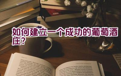 如何建立一个成功的葡萄酒庄？插图