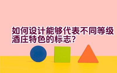 如何设计能够代表不同等级酒庄特色的标志？插图