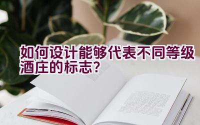 如何设计能够代表不同等级酒庄的标志？插图