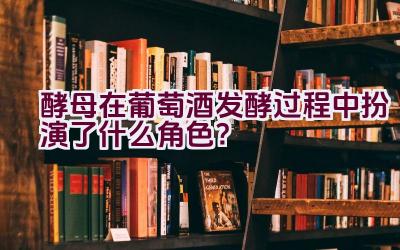 酵母在葡萄酒发酵过程中扮演了什么角色？插图