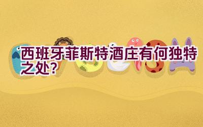 “西班牙菲斯特酒庄有何独特之处？”插图