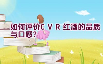 如何评价CVR红酒的品质与口感？插图