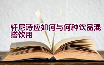 轩尼诗应如何与何种饮品混搭饮用插图