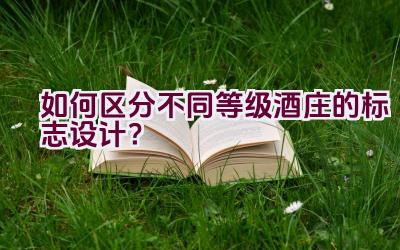 如何区分不同等级酒庄的标志设计？插图